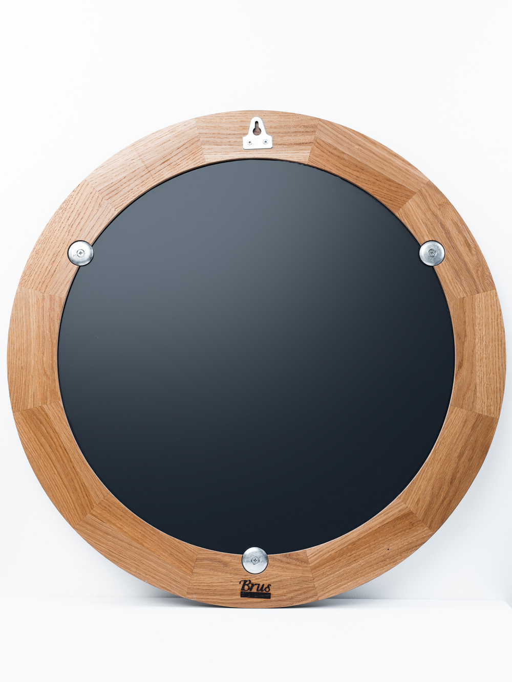 Зеркало круглое в деревянной раме из Дуба. CORSA 56см