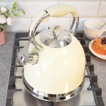 Чайник 3л со свистком, индукция, цвет молочный