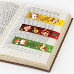 Закладки для книг с магнитом "ЛИСЯТА", набор 6 шт., блестки, 25x196 мм, ЮНЛАНДИЯ, 111639