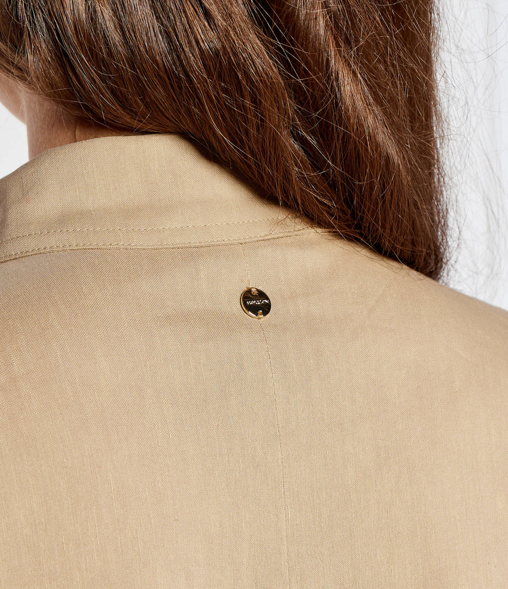 Льняное платье с ремешком Marc Cain - бежевый(WC 21.48 W47)