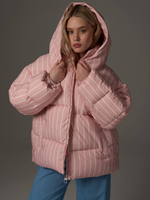 Куртка розовая зимняя