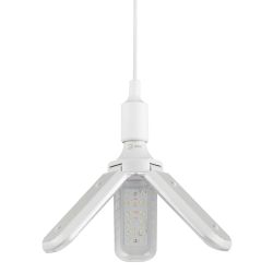 Фитолампа для растений светодиодная ЭРА GREEN LINE ФИТО-30W-PFR-E27-GR 3-х лепестковая полного спектра 30 Вт Е27