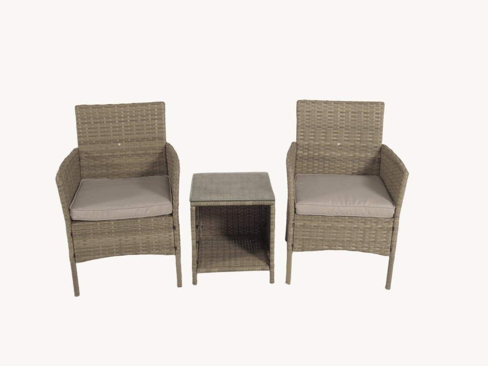 Комплект мебели из ротанга «VIRGINIYA BALCONY SET» Greige