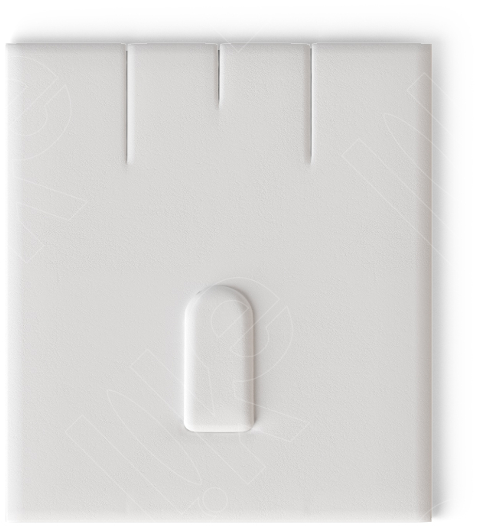 Вкладыш 03/наклонный/для гарнитура/2 прорези/язычок/прорезь для нитки