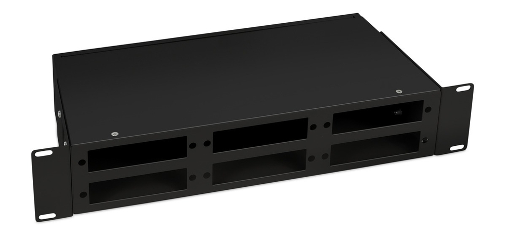 Кросс оптический стоечный  Cabeus FO-CS-19-6FP-BK
