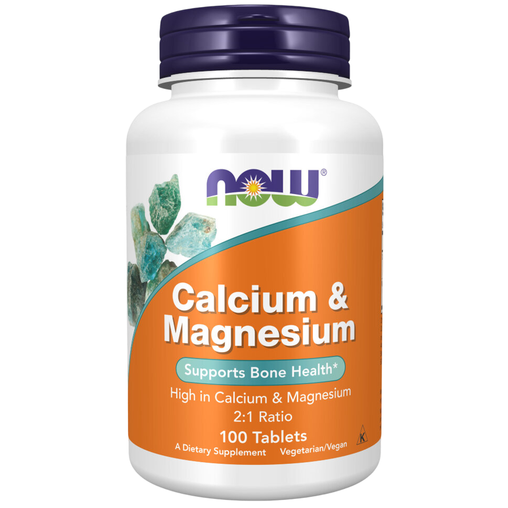 Now Foods Calcium & Magnesium 500/250 mg 100 tablets, Кальций и Маний