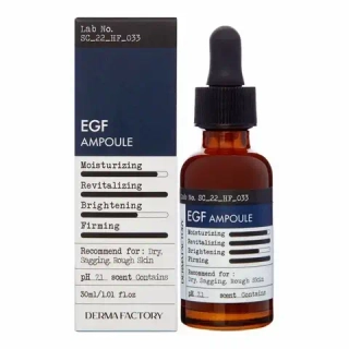 DERMA FACTORY  Антивозрастная сыворотка для лица с пептидами -EGF Ampoule, 30мл