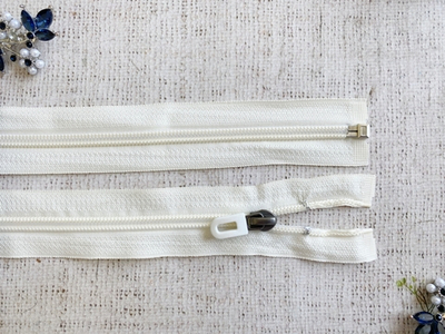 Молния спираль, Т7, L 77 см, айвори