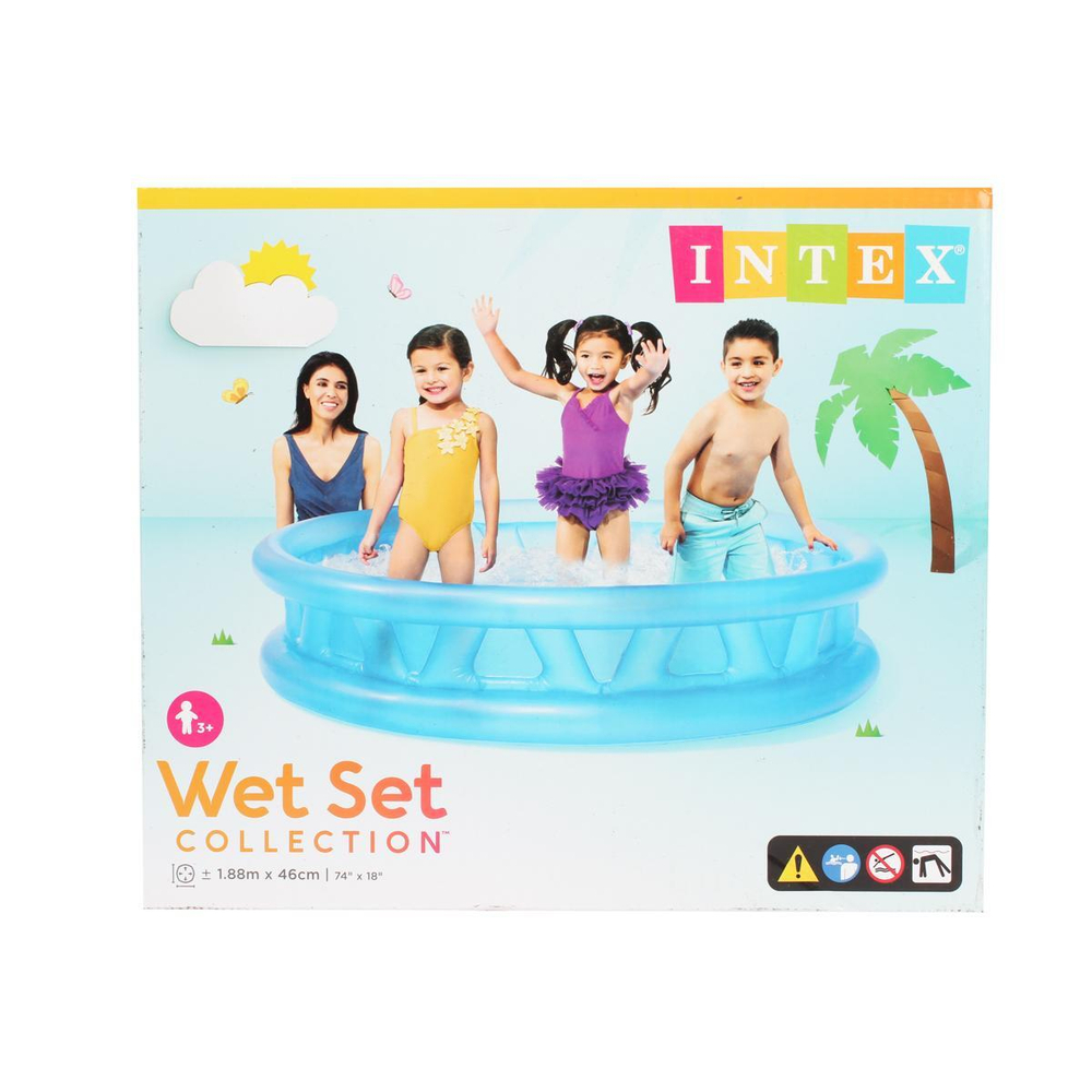 Бассейн надувной круглый 188*46см Soft Side (Intex)
