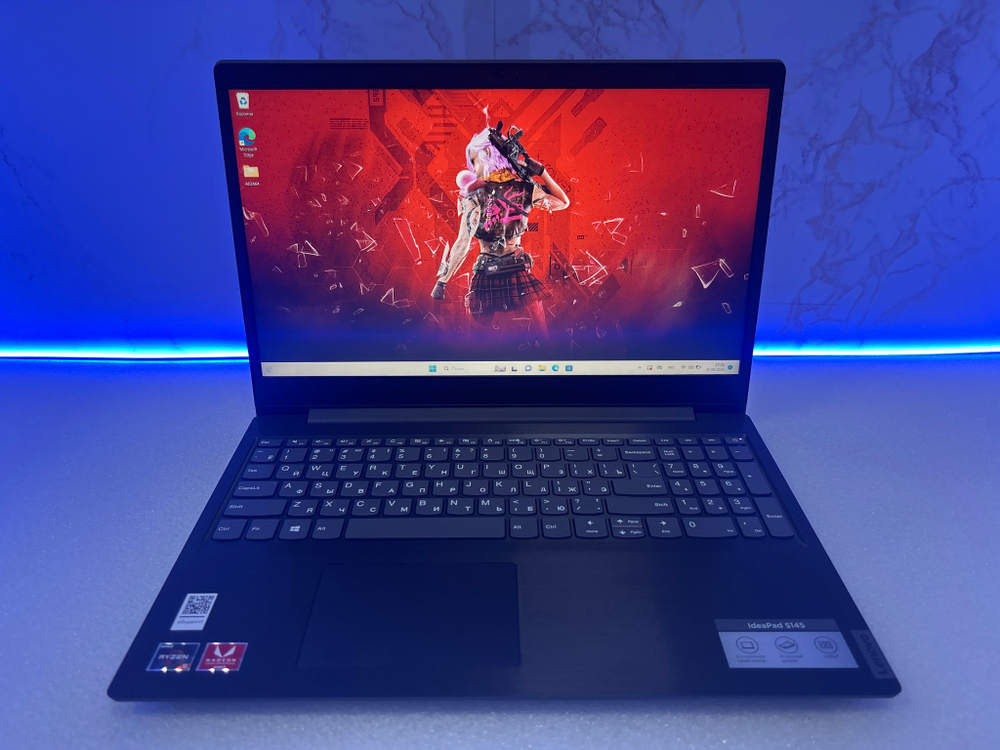 Ноутбук Lenovo IdeaPad S145-15API (81UT007GRU) 15.6 "/AMD Ryzen 5 3500U/RAM 8 ГБ/SSD 256GB/AMD Radeon Vega 8/1920x1080/TN/Windows 11/Подсветка кл-ры: Нет/черный