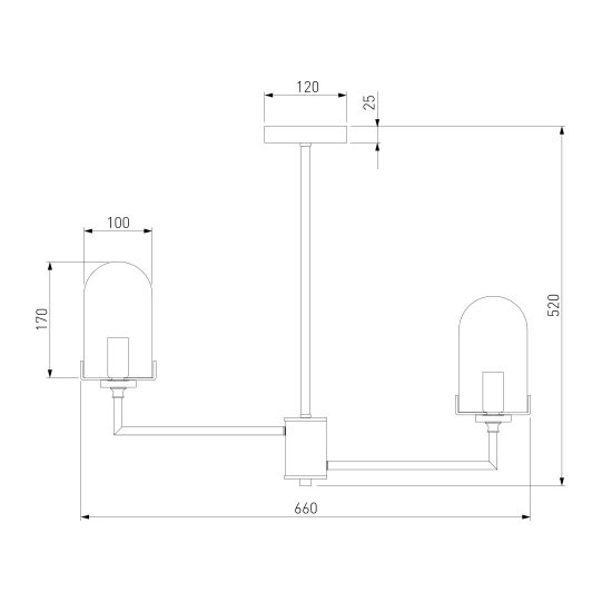 60156/6 /потолочный светильник/ хром