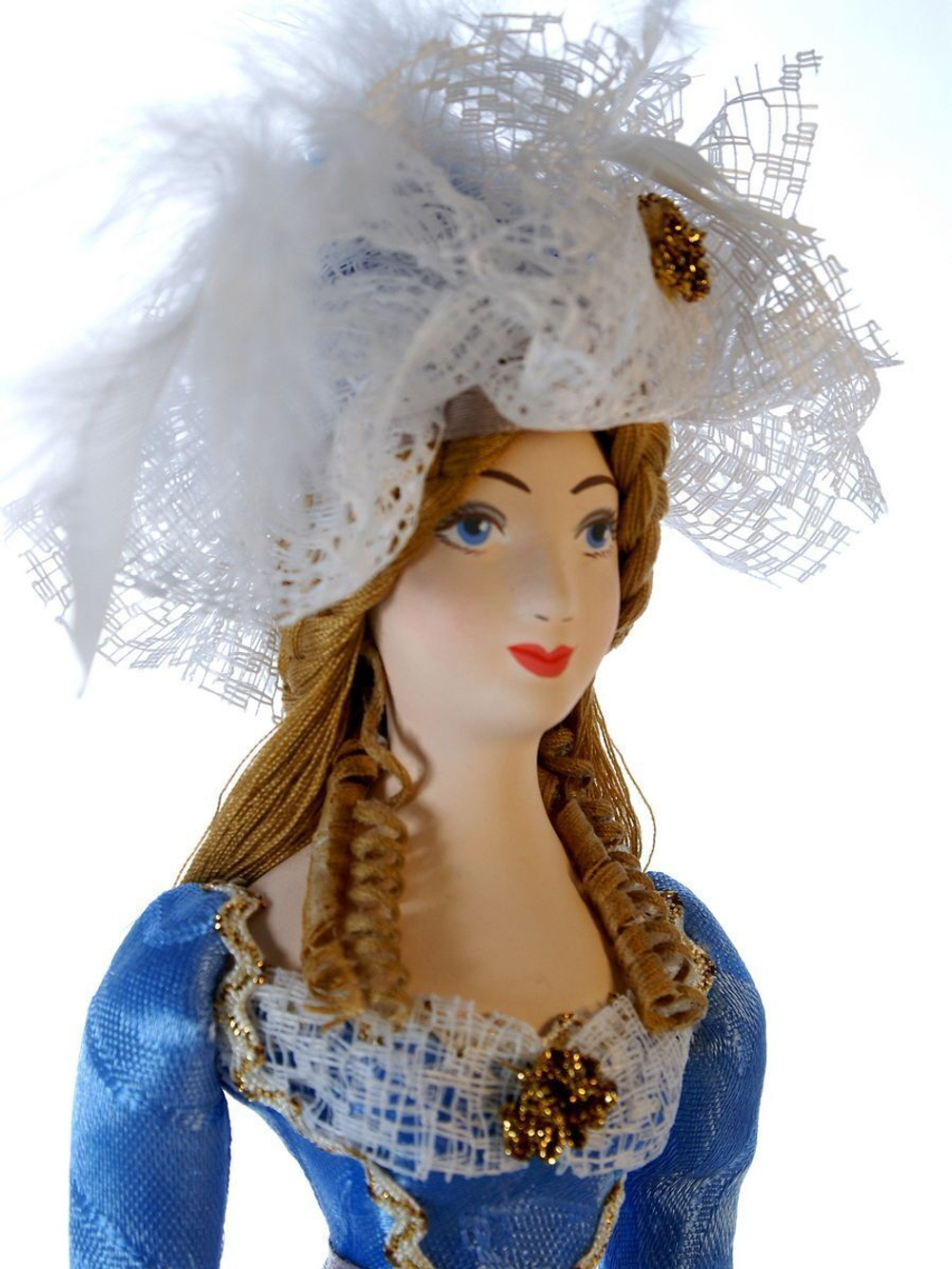 Кукла фарфоровая Дама с тростью