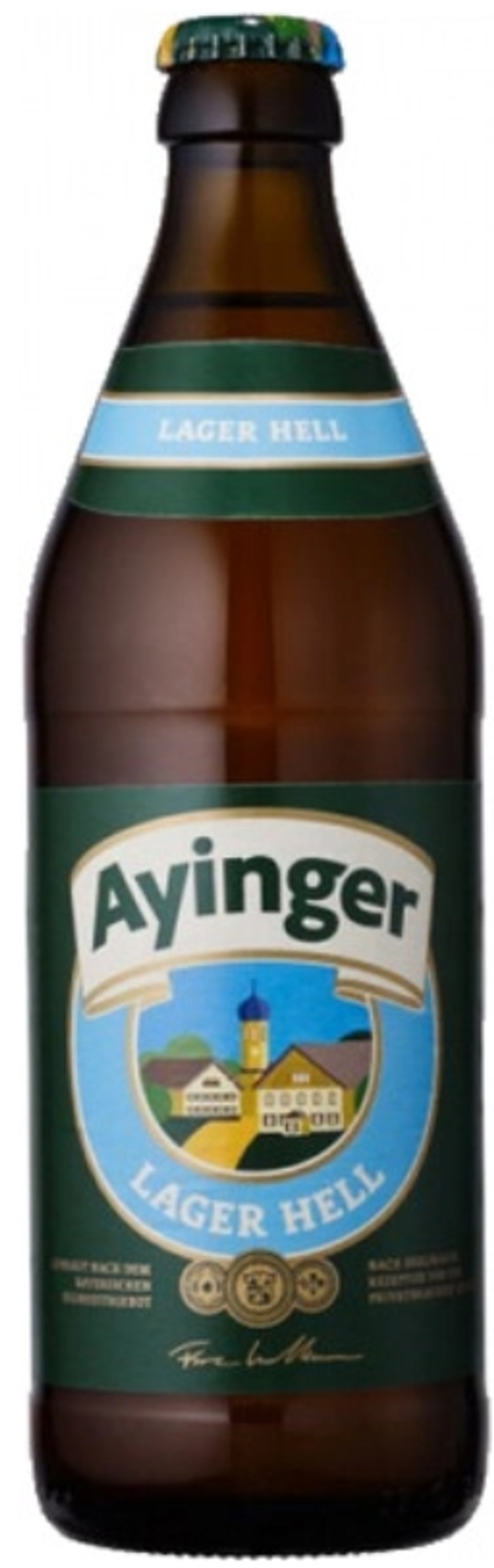 Пиво Аyinger Lager Hell 0,5 л. glass