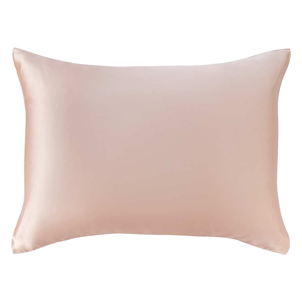 Наволочка из натурального шелка цвета пыльной розы из коллекции essential, 50х70 см