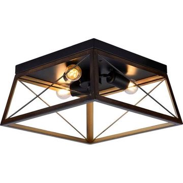 Светильник потолочный 3*Е27 3004/08/03C чёрный/коричневый Kaizer Stilfort