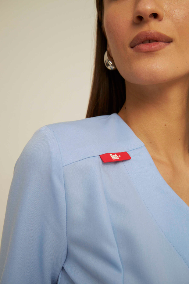 Топ с запахом медицинский женский Йошо, скайблю Old