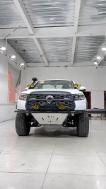 Силовой бампер с защитой картера для GWM Poer KingKong 2023+ Great Wall Motor Поэр Кинг Конг стальной бампер защита