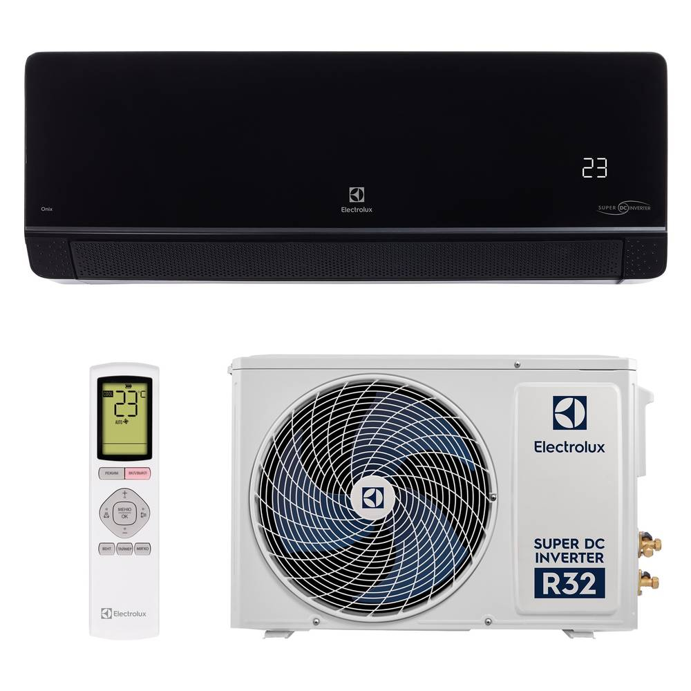 Сплит-система инверторного типа Electrolux Onix Super DC EACS/I-12HIX-BLACK/N8 комплект НС-1598862
