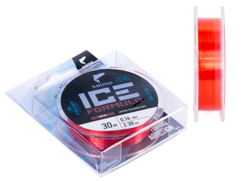 Леска монофильная зимняя Salmo Elite ICE FORMULA Wine red 030/010