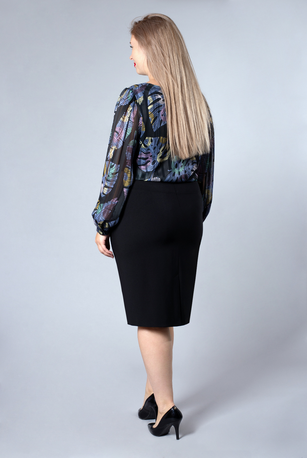 Юбка прямая 1140он-65, черный #70Ч011140он-65