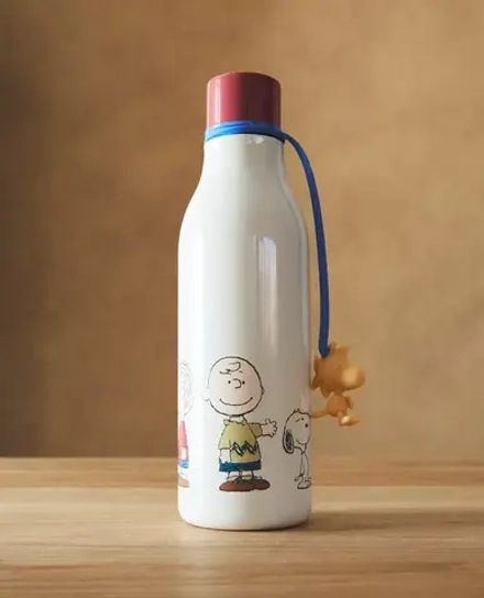 ZARA HOME БУТЫЛОЧКА CHILDREN'S PEANUTS™, КРЕМОВЫЙ