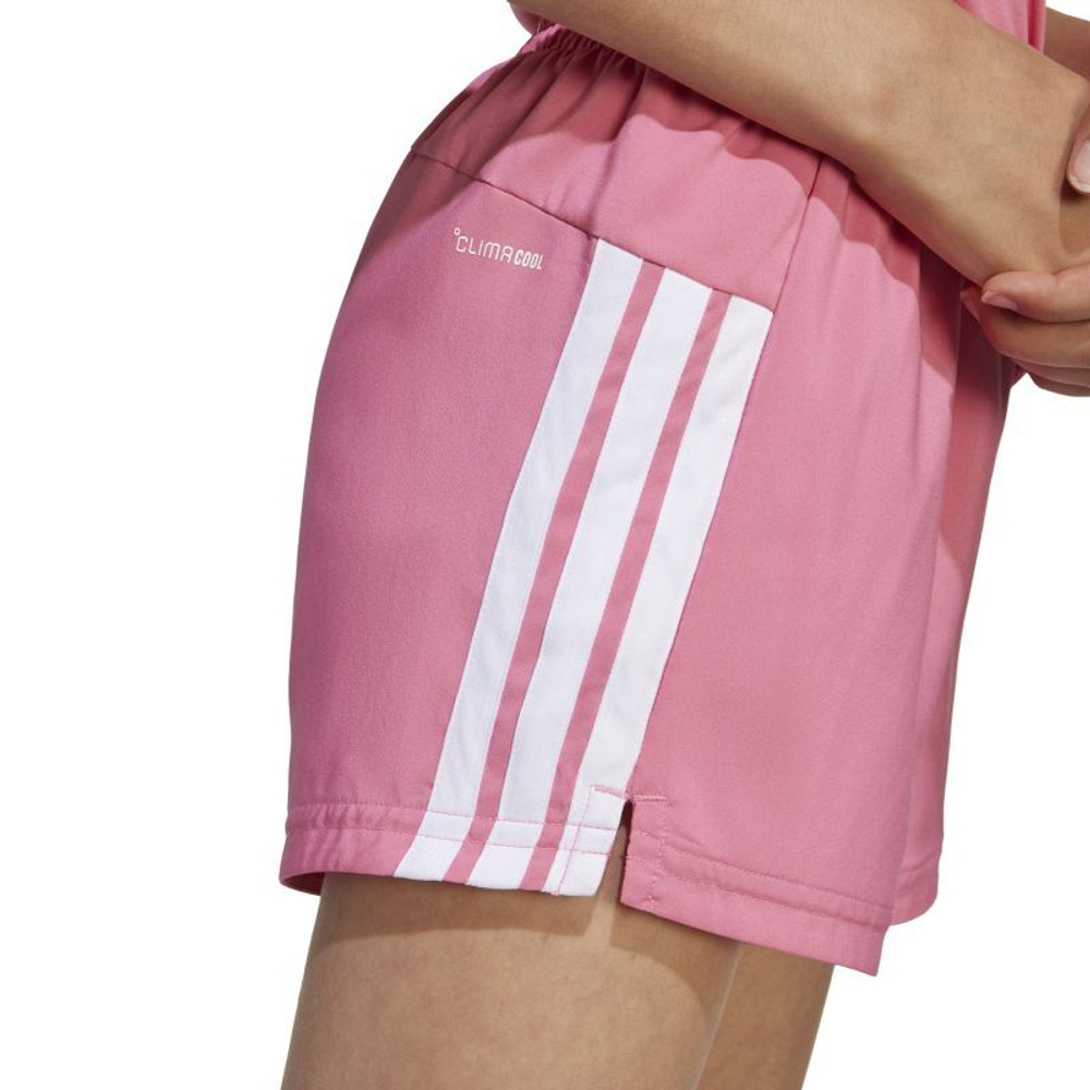 Шорты для девочки теннисные Adidas Girls Train Essentials 3-Stripes - розовый фьюжн/белый