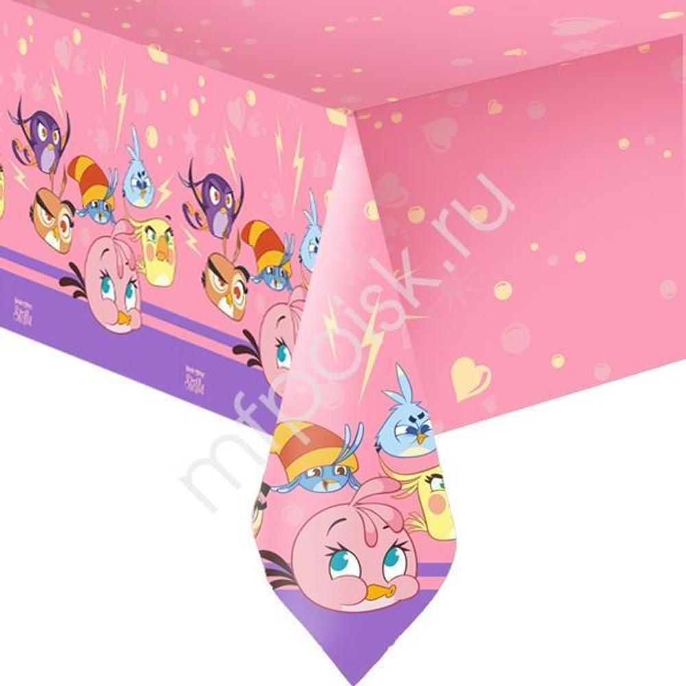 Скатерть полиэтиленовая Angry Birds Stella  140см X 180см.