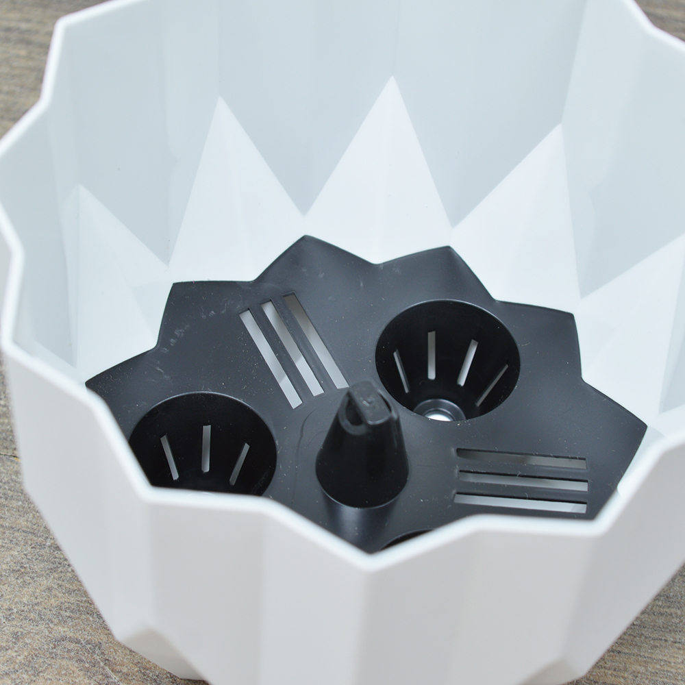 Кашпо Геометрия 0,8л, белый