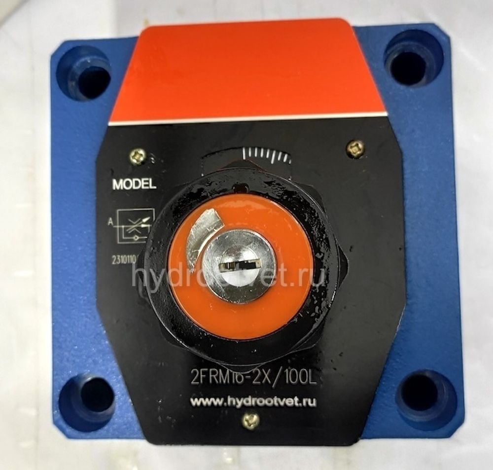 2FRM16-2X/60L - Регулятор расхода Ду16 для монтажа на плиту, номинальный расход 60 л/мин, регулировка компенсатора - нет