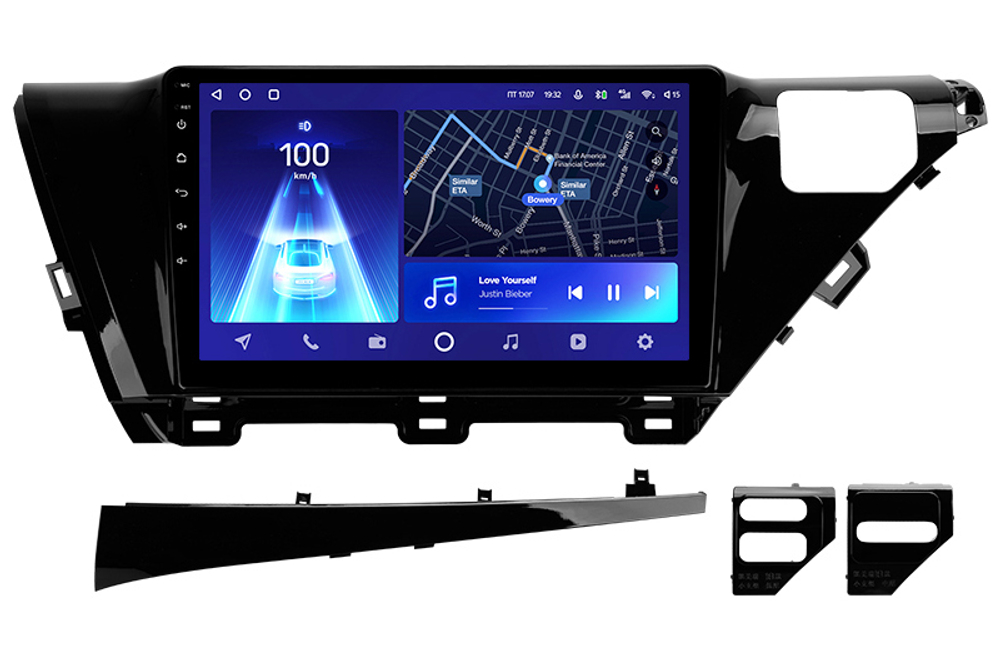 Магнитола для Toyota Camry 70 2017-2020 (без JBL) - Parafar PF465XHD на Android 13, 8-ядер, 4Гб+64Гб, CarPlay, 4G SIM-слот