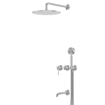 Душевая система ABBER Wasser Kreis 316 AF8117BST скрытого монтажа с изливом, брашированная сталь
