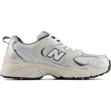 New Balance NB 530 Детские беговые кроссовки Низкие Белые и синие с серебристым цветом Унисекс
