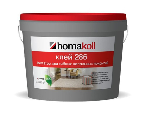 Клей-фиксатор Homakoll 286 для гибких покрытий, 1 кг