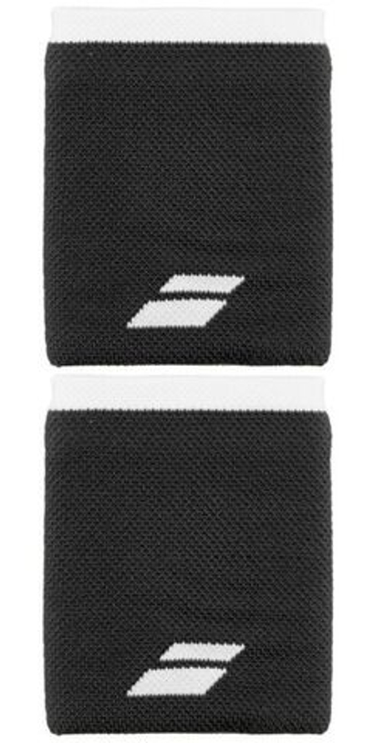 Теннисные напульсники Babolat Logo Jumbo Wristband - Black