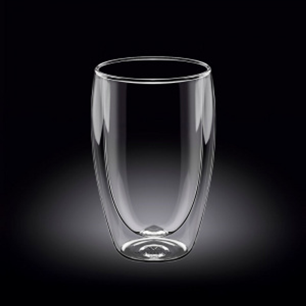 Стакан 400 мл с двойными стенками Thermo Glass Wilmax (57616)