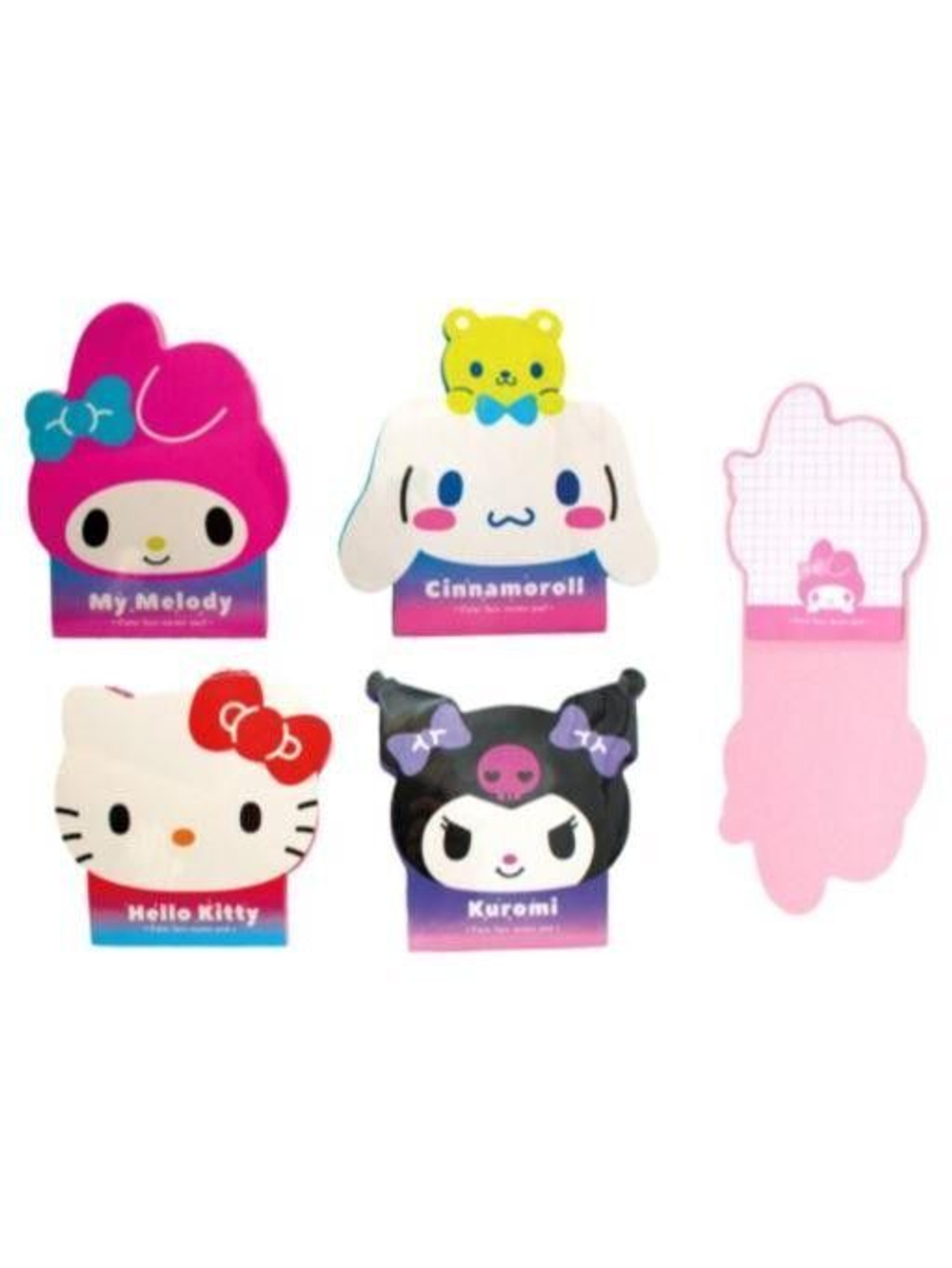 Блокнот 90*90мм 60л. клеевой кор. "Куроми и друзья-1" фигурн.выр.