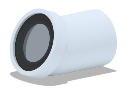 Труба фановая 110*22,5 град