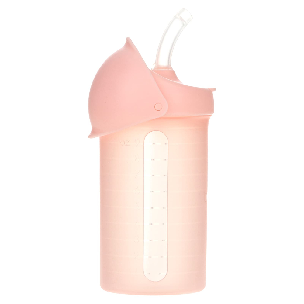 Boon, Swig, силиконовая трубочка, от 6 месяцев, розовая, 270 мл (9 унций)