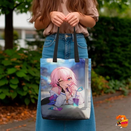 Сумка шоппер с принтом Honkai Star Rail