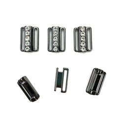 Застежка металл графит 15 мм