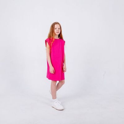 Sleeveless dress for teens - PINK