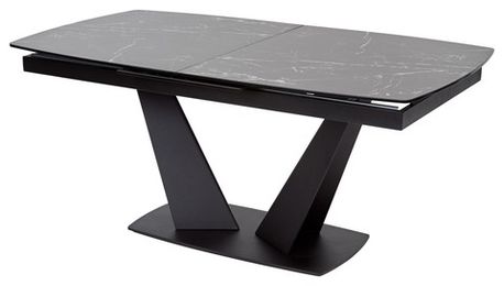 Стол прямоугольный ACUTO2 170 NERO KL-116 итальянская керамика/ черный каркас