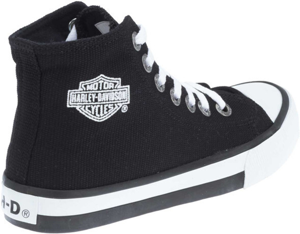 Высокие кеды Flora 4.25" Black Canvas Hi-Top Harley-Davidson