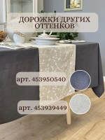 Тканевая дорожка на стол хлопок лен 40х145
