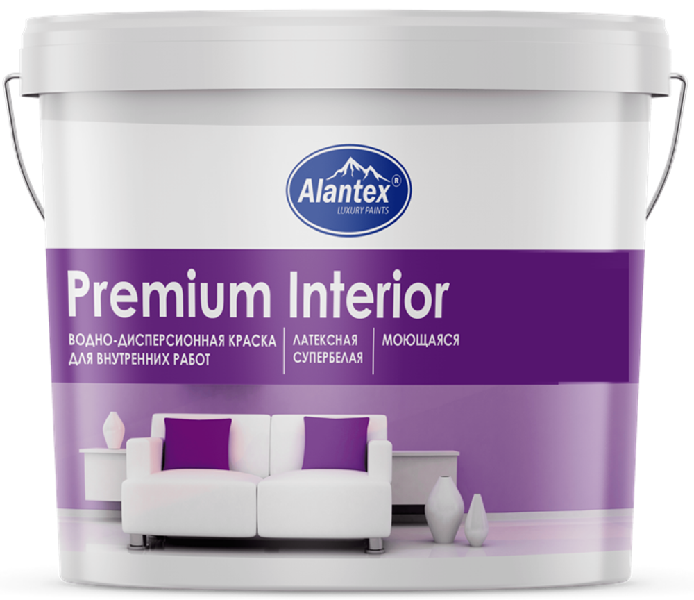 КРАСКА ВОДНО-ДИСПЕРСИОННАЯ ALANTEX PREMIUM INTERIOR 3.5КГ