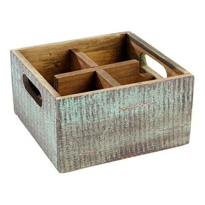 Ящик для подачи;дерево;,H=10,L=17,B=17см;бирюз. (Цвет: бирюзовый)