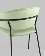 Стул Бруно велюр фисташковый