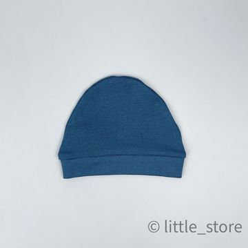 Шапочка хлопковая "Basic" Синий камень