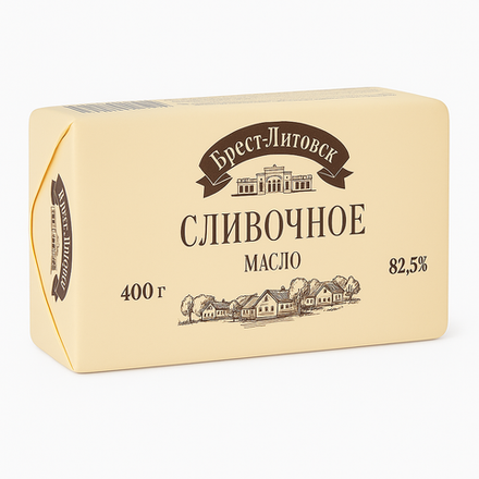 Масло сливочное Брест-Литовск 82,5% 400 гр