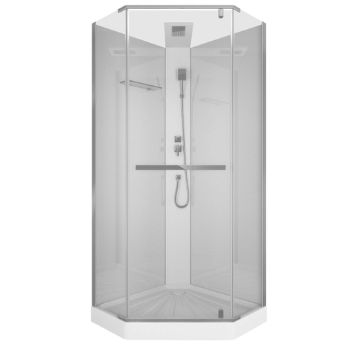 Душевая кабина Ceruttispa (ЧеруттиСпа) CHIKA901T, с низким поддоном, 90x90x225